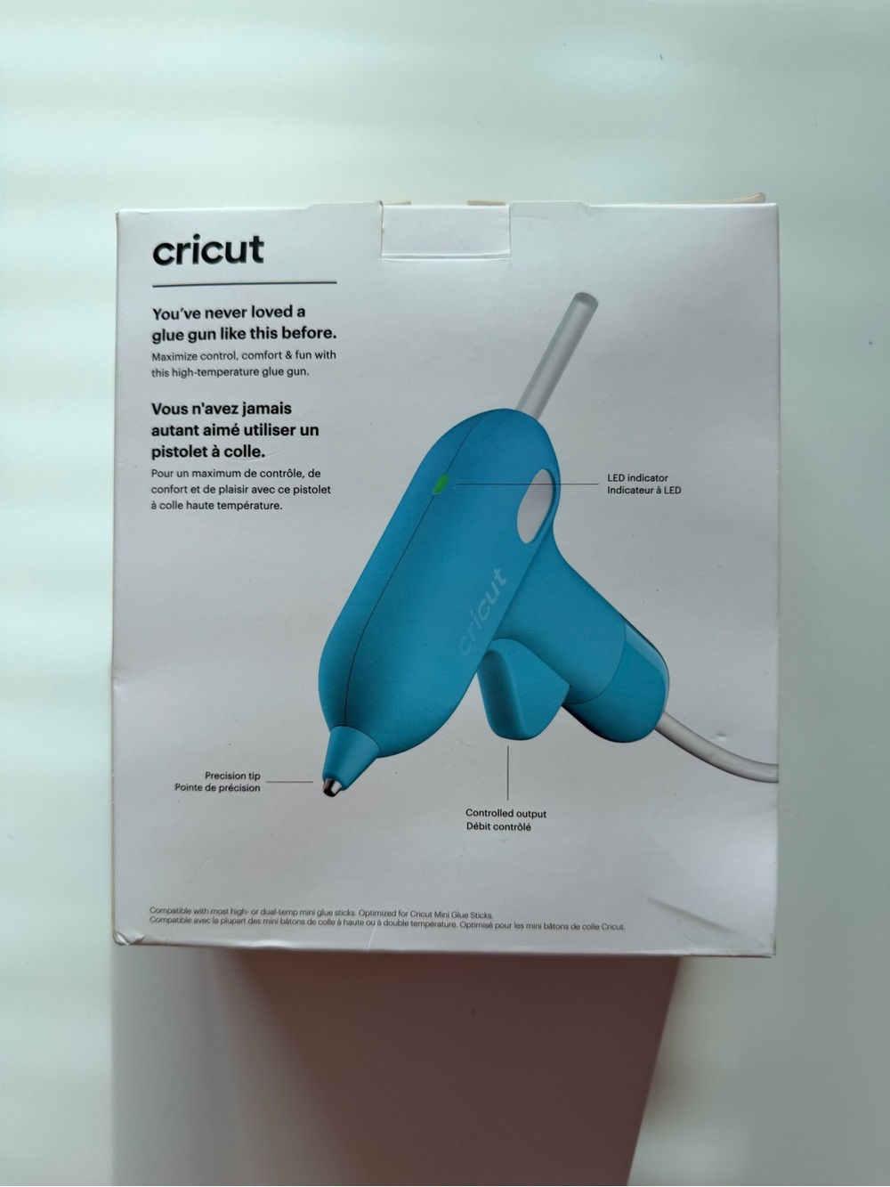 Cricut Mini Glue Gun Blue High Temp Craft Tool With Box - Picture 10 of 10